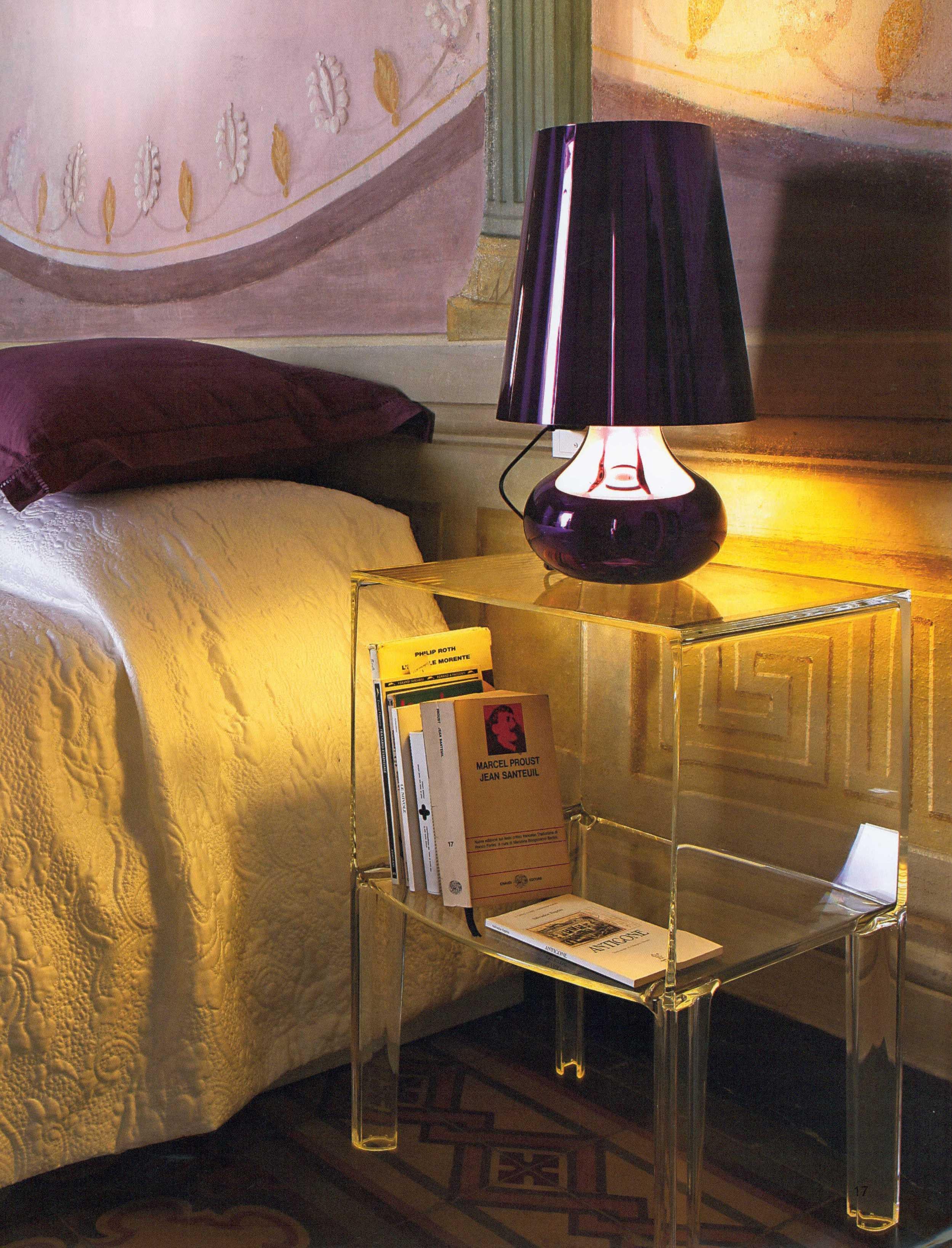 Lampada Kartell Cindy in blu di Ferruccio Laviani 2