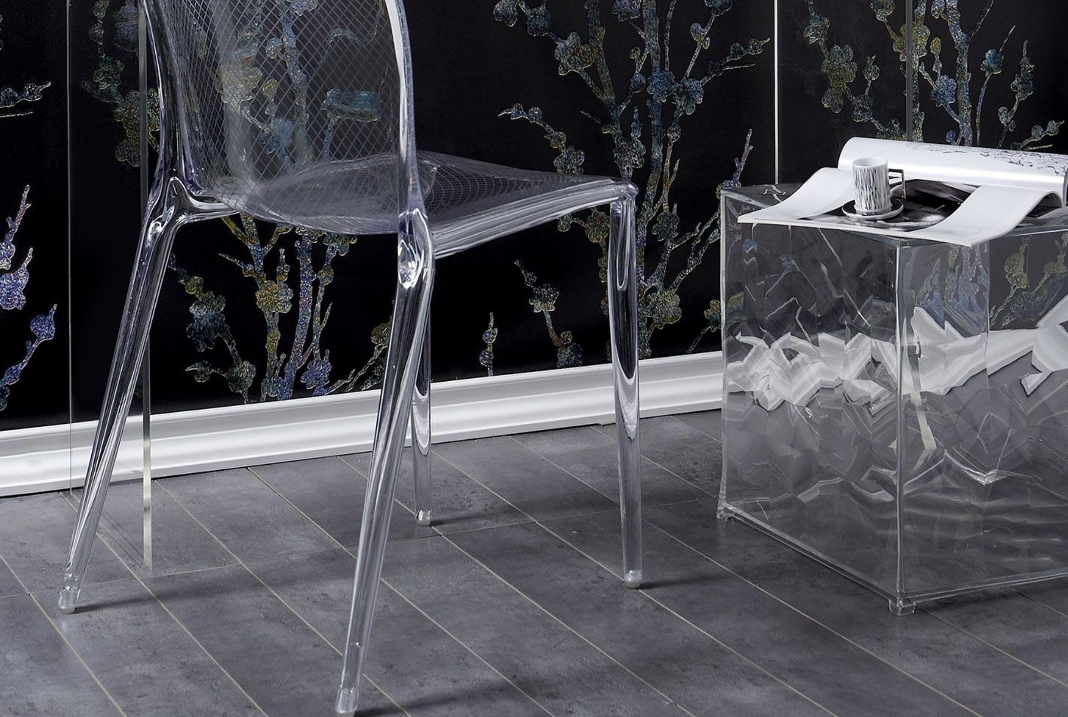Kartell Clear Optic Storage Cube with Door, Modular Cabinet, Italy. In New Condition For Sale In Brooklyn, NY