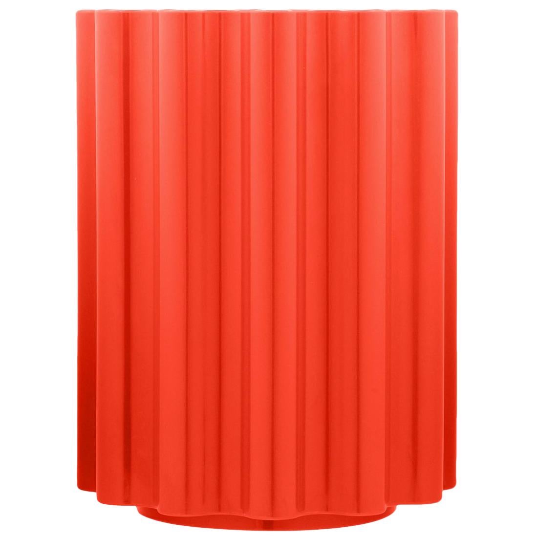 Kartell Colonna Stool in Red by Ettore Sottsass