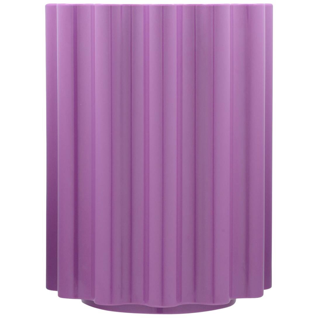 Kartell Colonna Stool in Violet by Ettore Sottsass For Sale