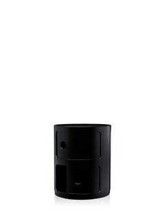 Kartell Componibili 2-Tier Drawer in Black by Anna Castelli Ferrieri