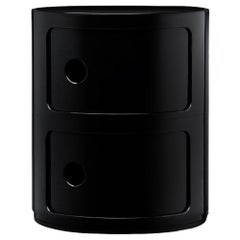 Lustre Kartell Componibili à 2 étages en noir par Anna Castelli Ferrieri