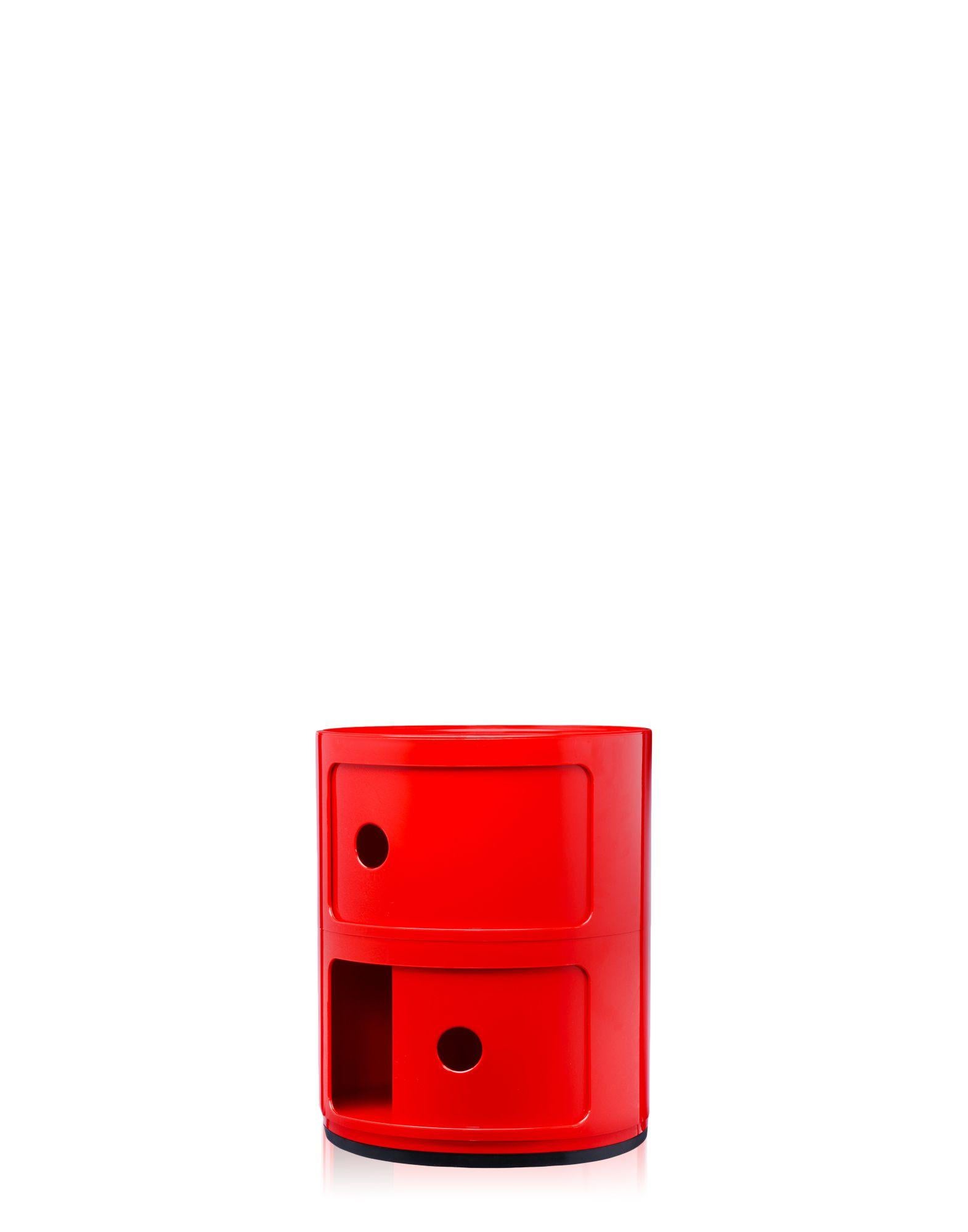 Moderne Lustre Kartell Componibili à 2 niveaux rouge d'Anna Castelli Ferrieri en vente
