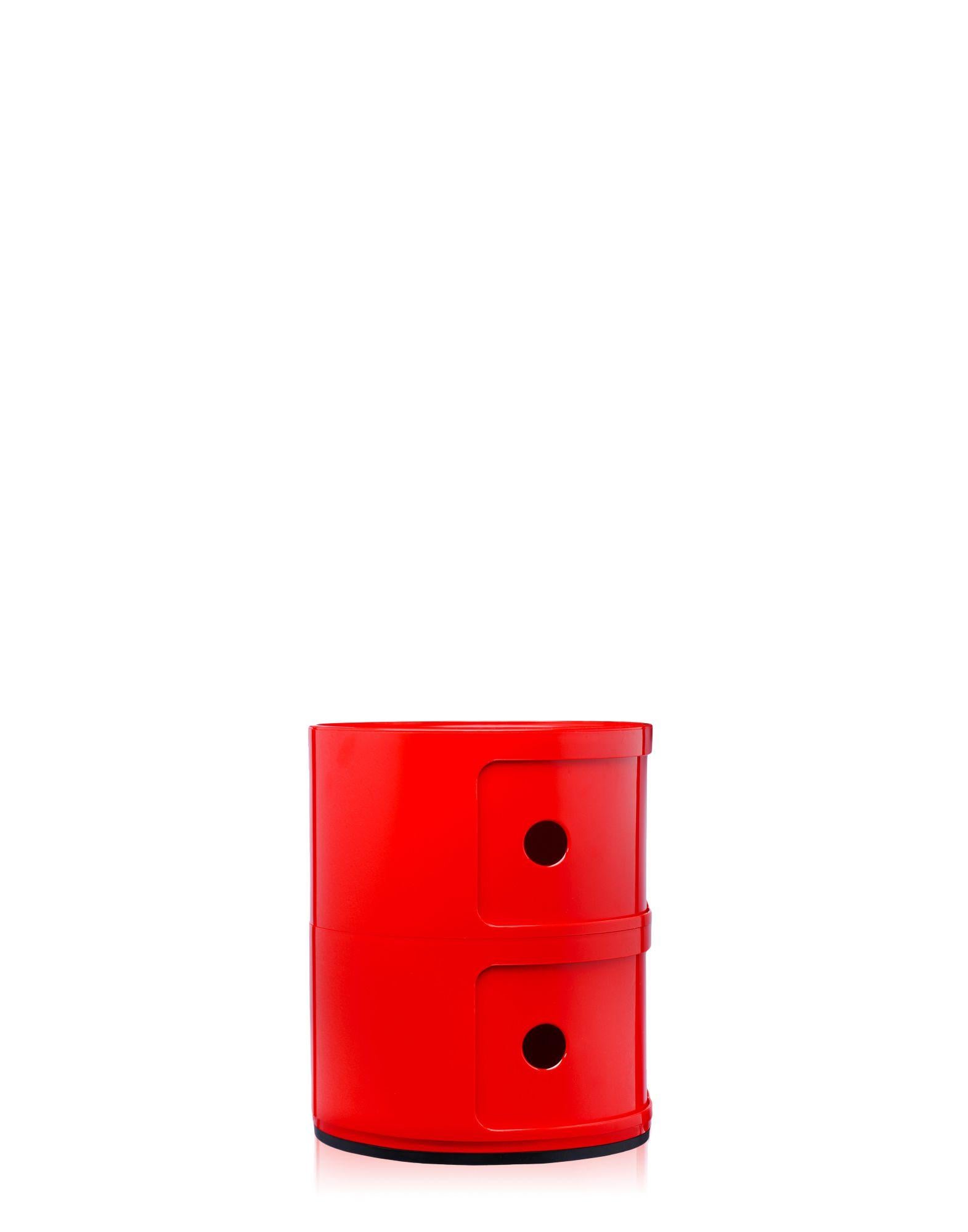 Moderne Lustre Kartell Componibili à 2 niveaux rouge en rouge par Anna Castelli Ferrieri en vente