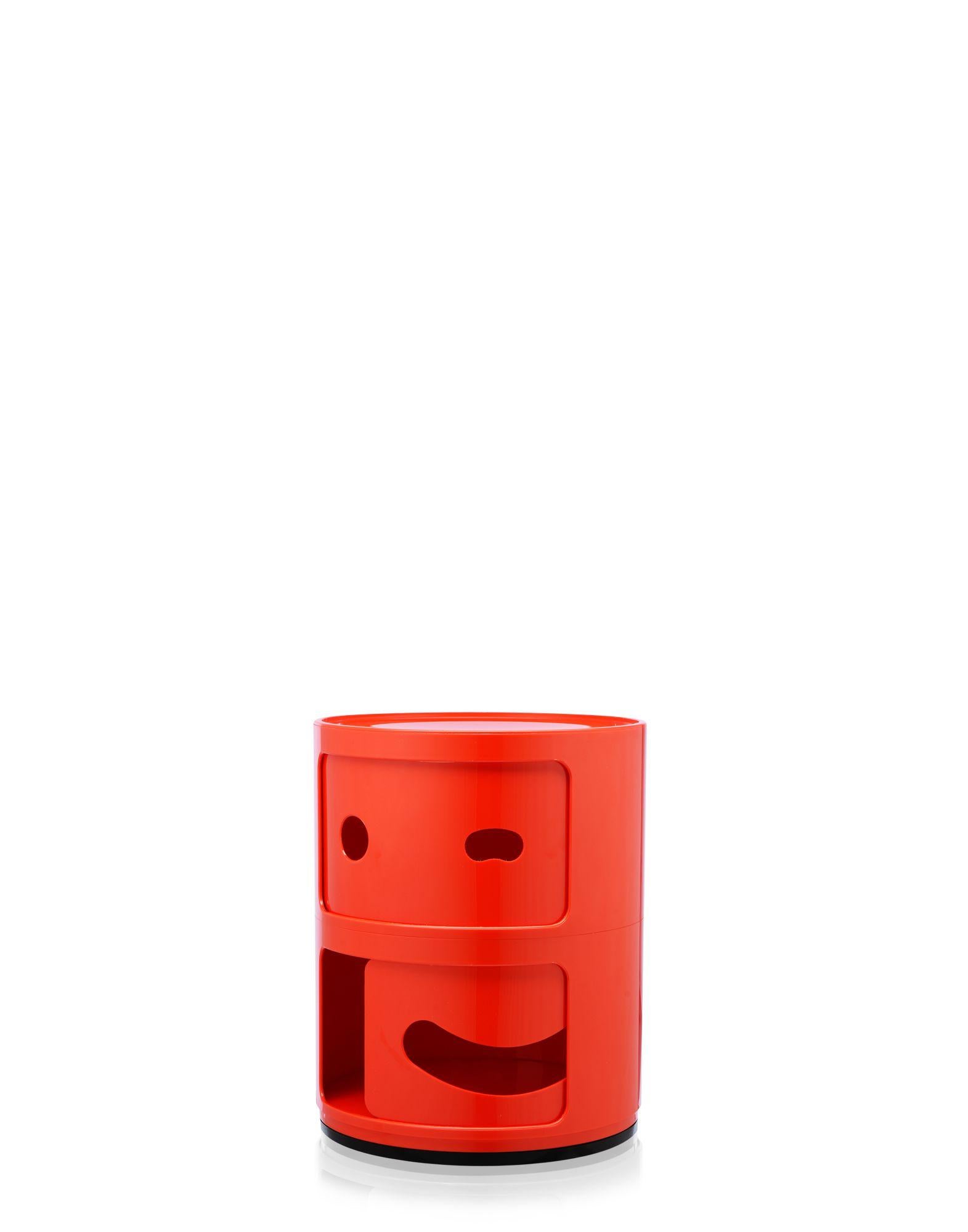 Kartell Componibili 2-stöckige Schublade in Smile Red von Anna Castelli Ferrieri (Moderne) im Angebot