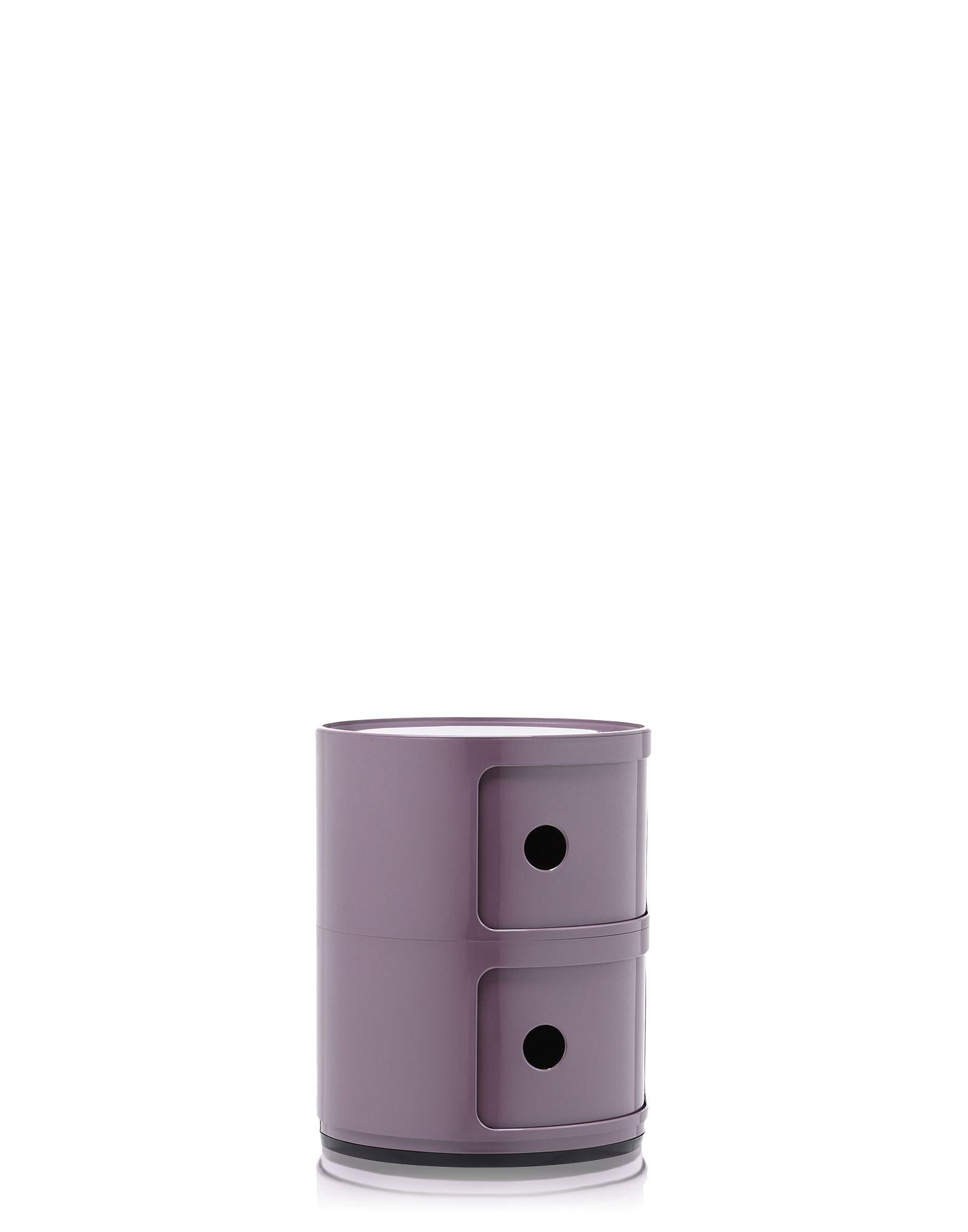 Kartell Componibili, 2-stöckige Schublade in Violett von Anna Castelli Ferrieri (Moderne) im Angebot