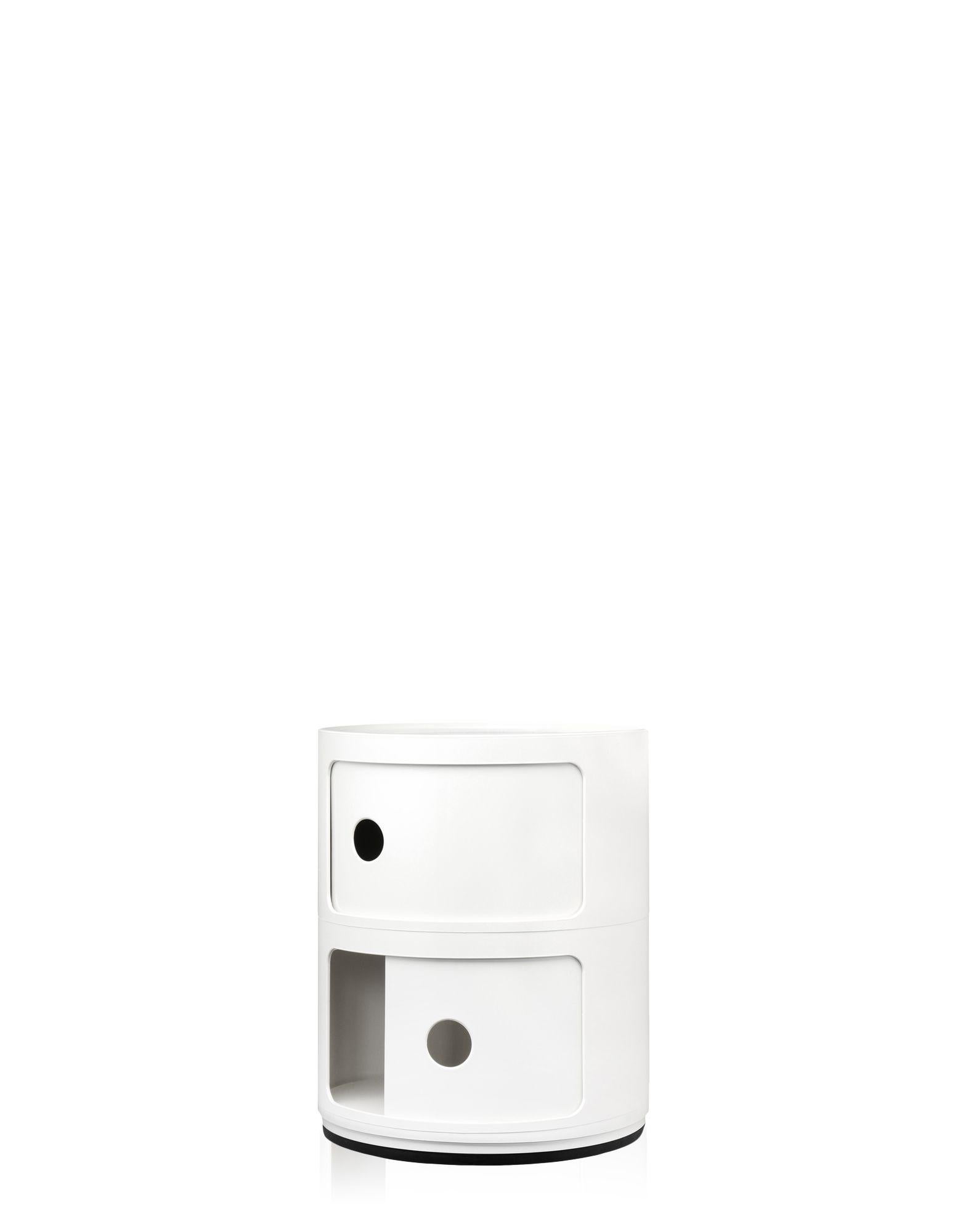 Modern Kartell Componibili 2-Tier Drawer in White by Anna Castelli Ferrieri