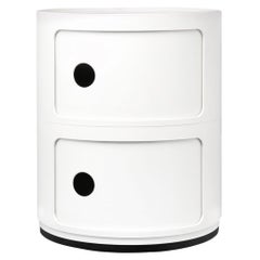 Used Kartell Componibili 2-Tier Drawer in White by Anna Castelli Ferrieri