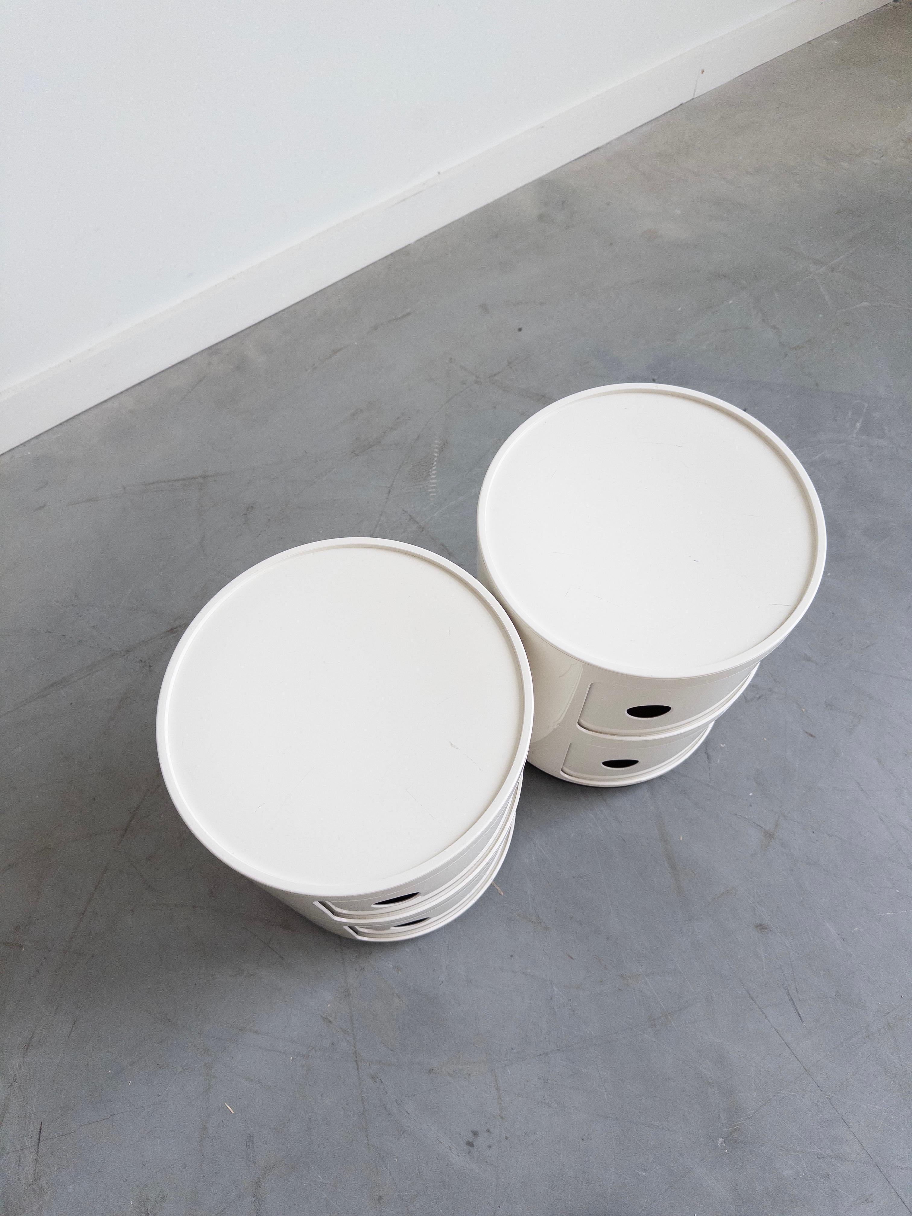 Armoires de rangement modernes Kartell Componibili à 2 niveaux par Anna Castelli Ferrieri Bon état - En vente à New York, NY