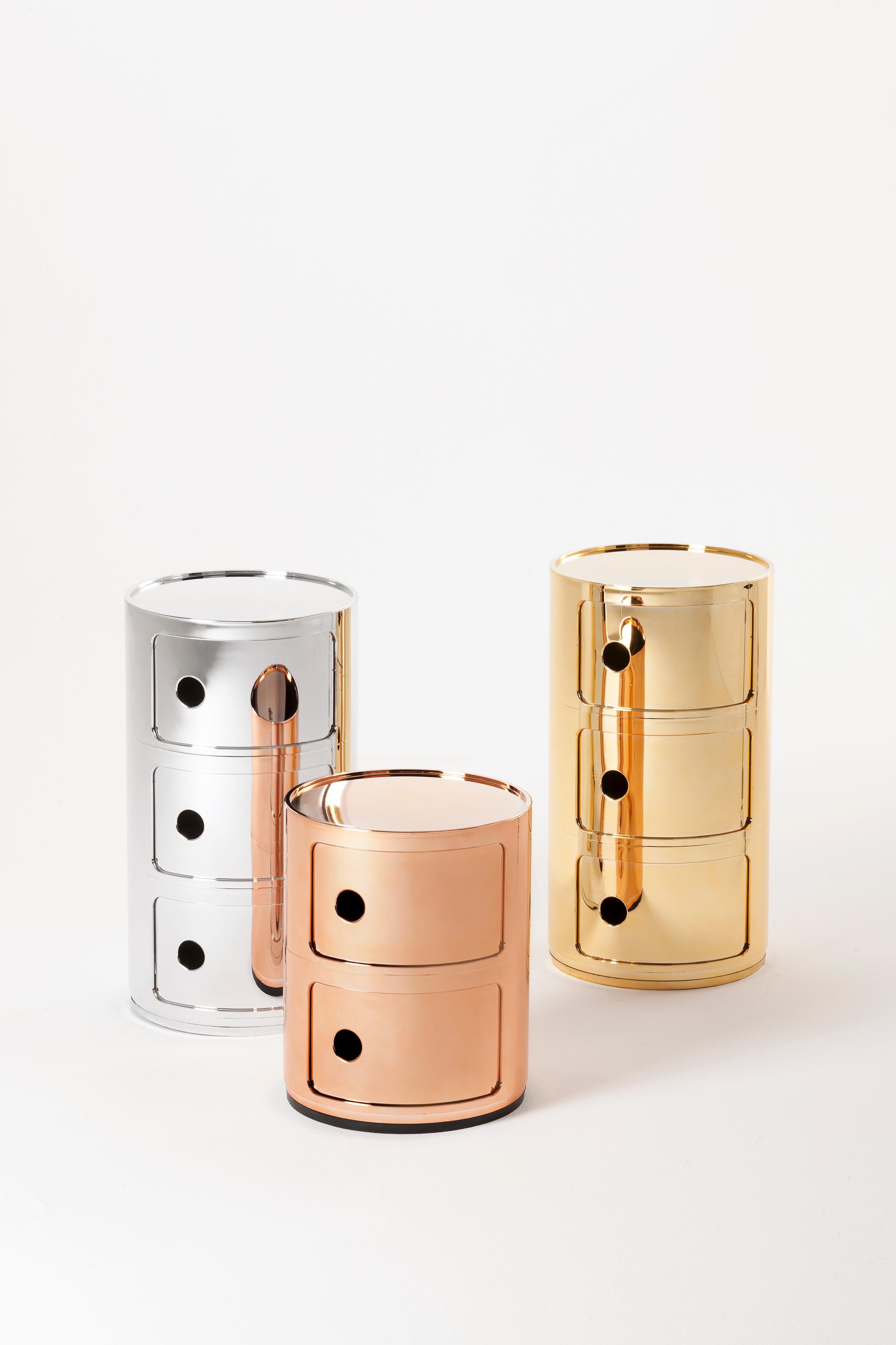 XXIe siècle et contemporain Lustre Kartell Componibili à 3 niveaux en blanc par Anna Castelli Ferrieri en vente