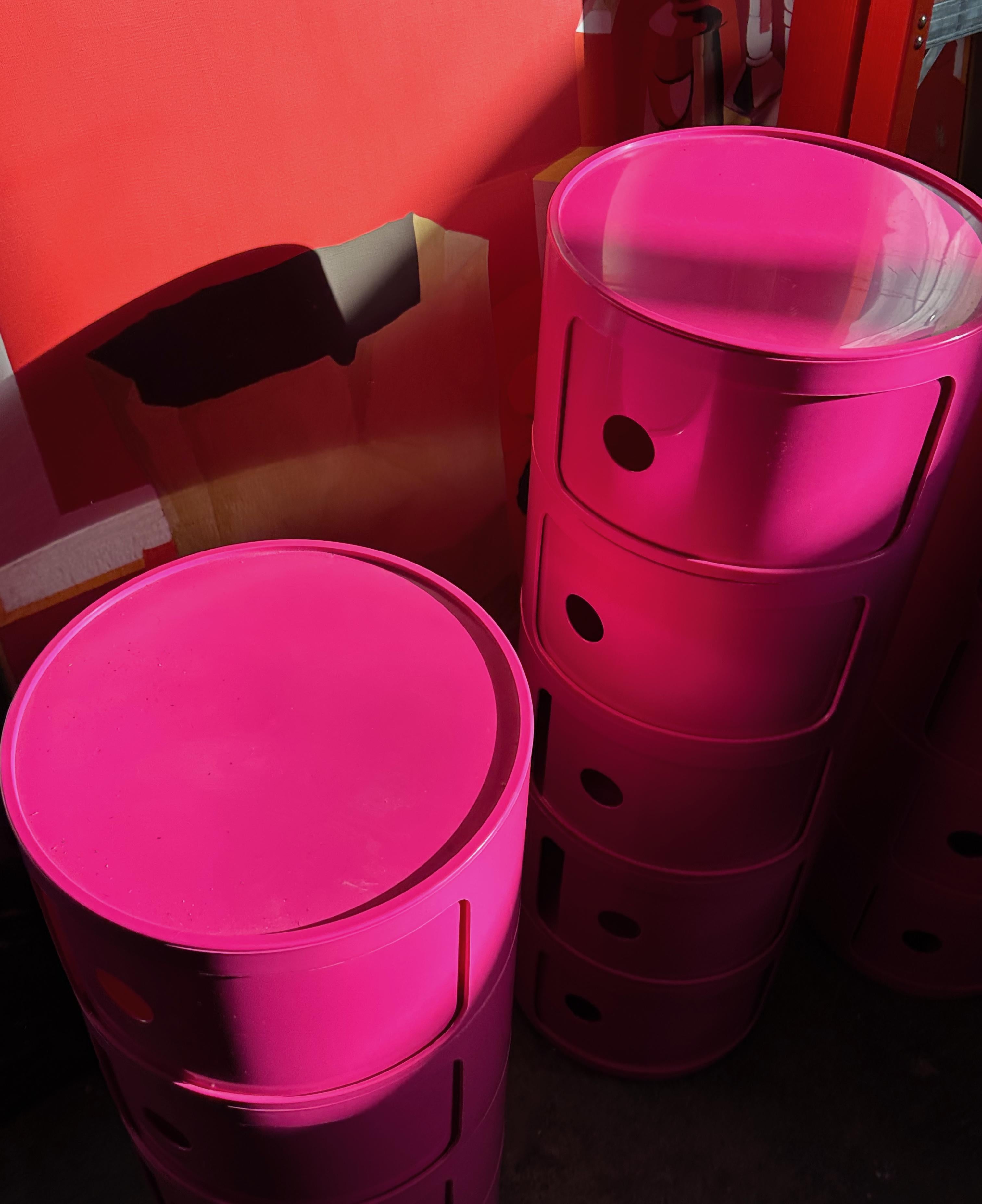 kartell componibili pink