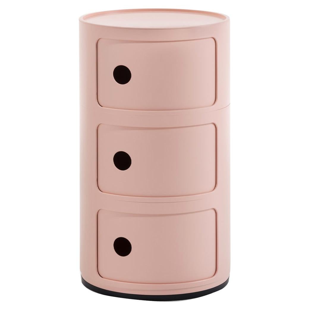 Kartell KARTELL "Componibili" Anna Castelli Plastic Stackable 2 Drawer Storage Unit Pink 