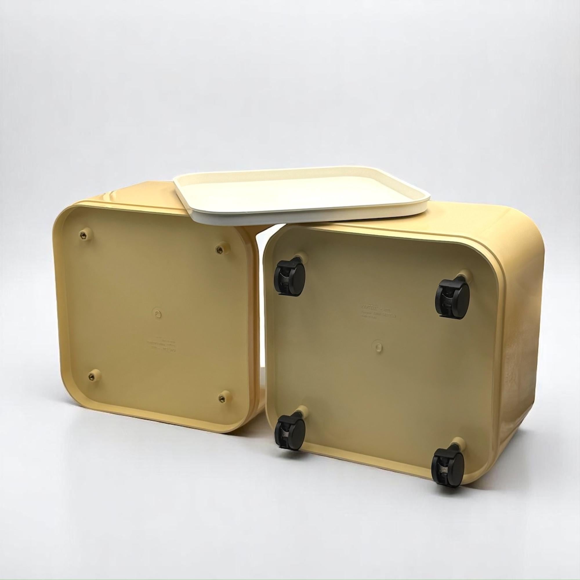 Kartell 'Componibili' Square-Base Serving Trolley / Table Model 4970, 1960s 5