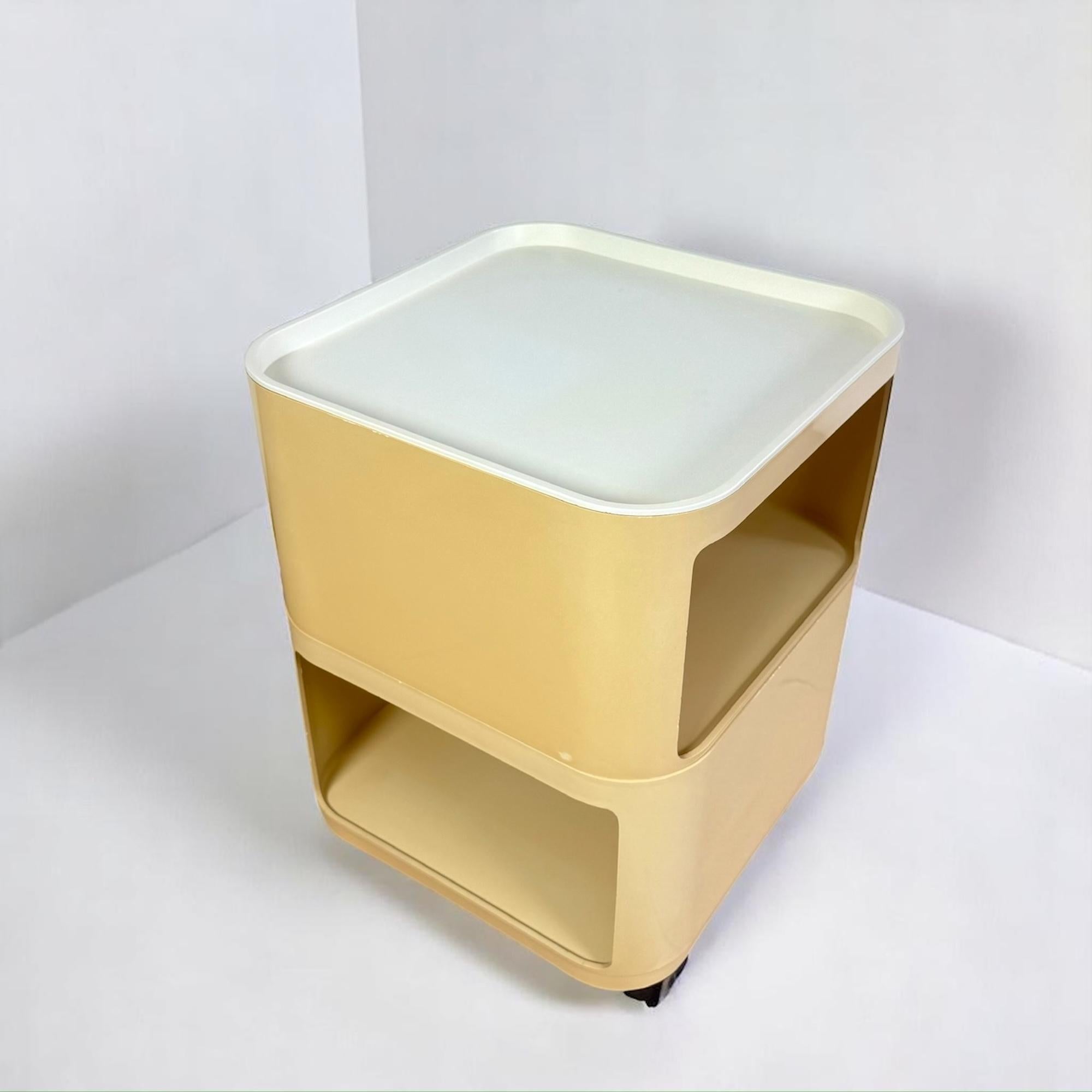 Mid-20th Century Kartell 'Componibili' Square-Base Serving Trolley / Table Model 4970, 1960s