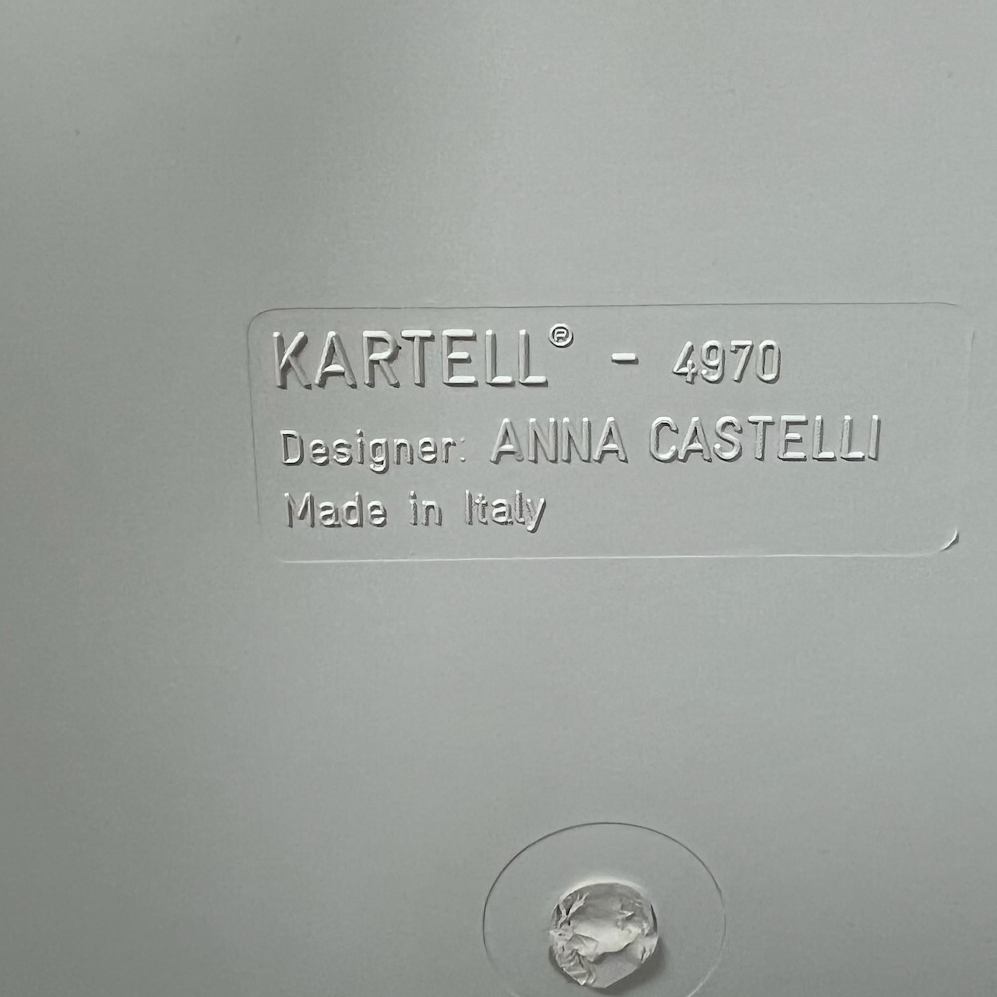 Kartell 'Componibili' Square Based Cabinet Modules in green and white, 1960s For Sale 1