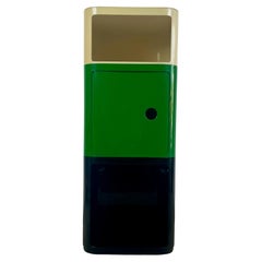 Modules à base carrée "Componibili" de Kartell en vert, noir et blanc, années 1960