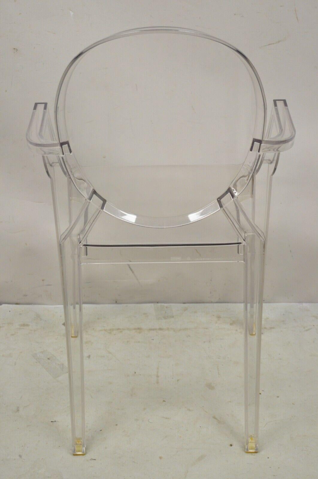 Kartell Designs Louis Ghost Armchair Philippe Starck, Set of 3 For Sale 1