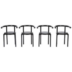 Vintage Set of Four Anna Castelli Ferrieri for Kartell Dining Chairs