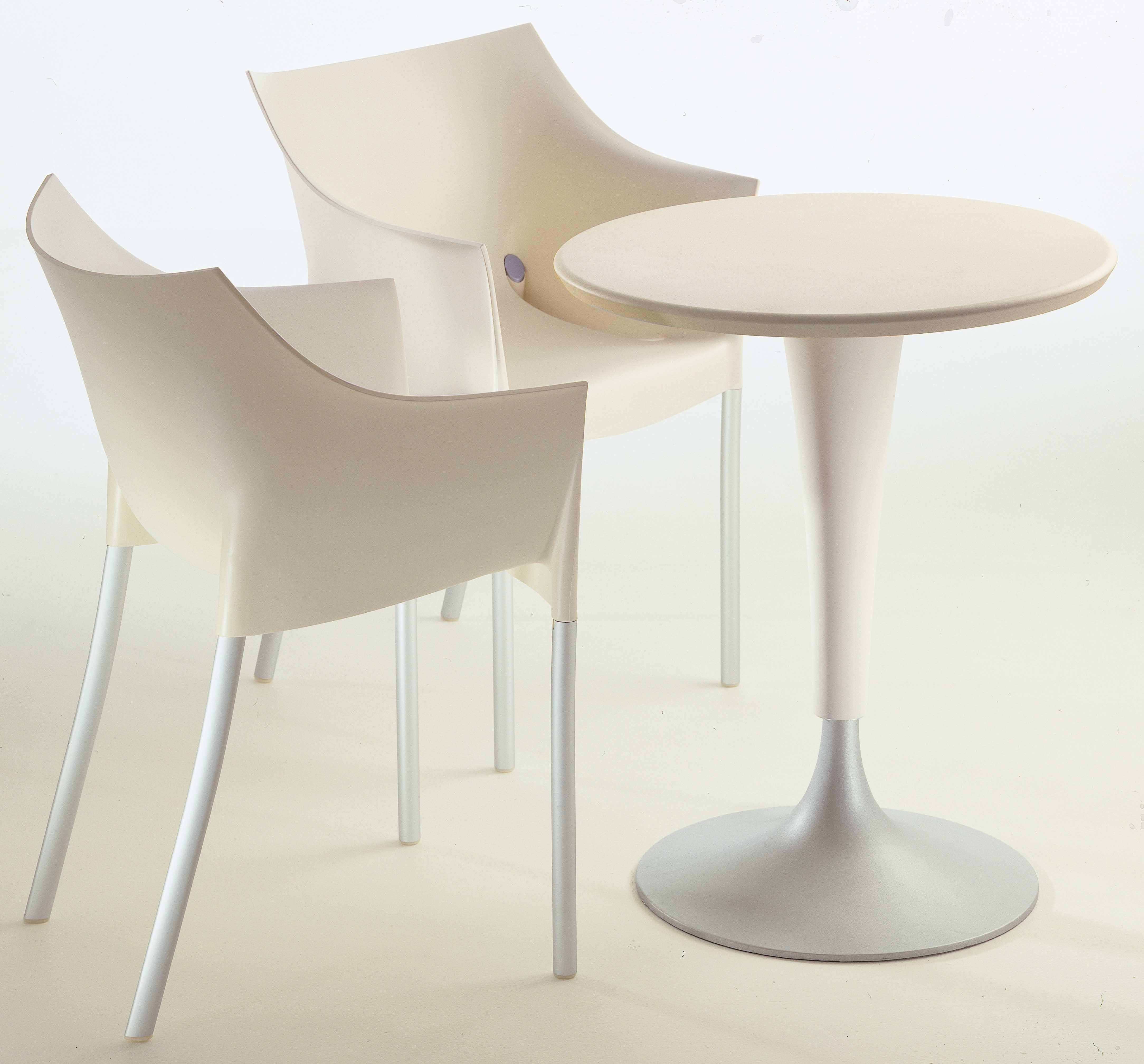 Italian Kartell Dr. Na Table in Wax White by Philippe Starck
