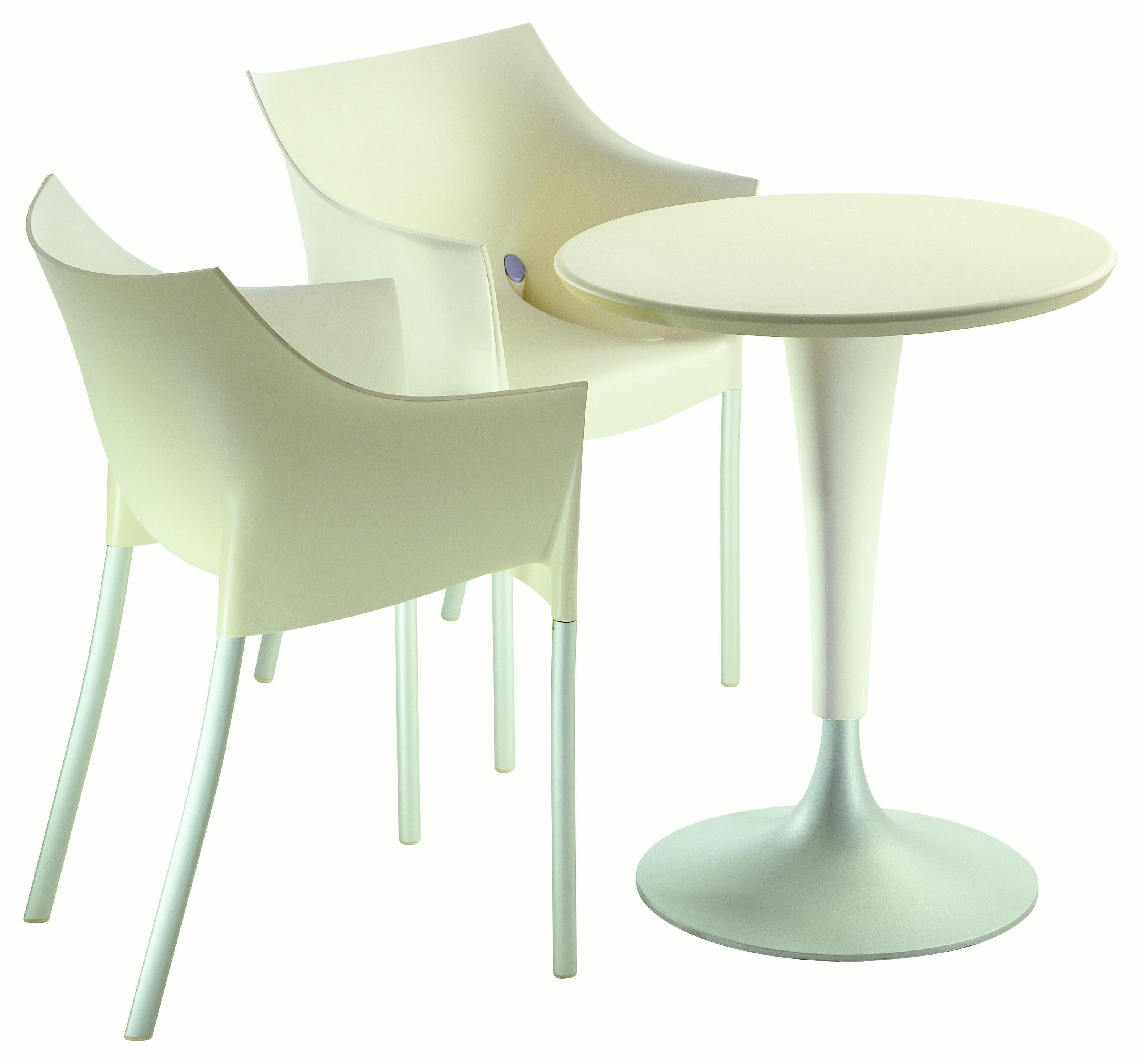 Set of 2 Kartell Dr. No in Warm Grey by Philippe Starck In New Condition For Sale In Brooklyn, NY