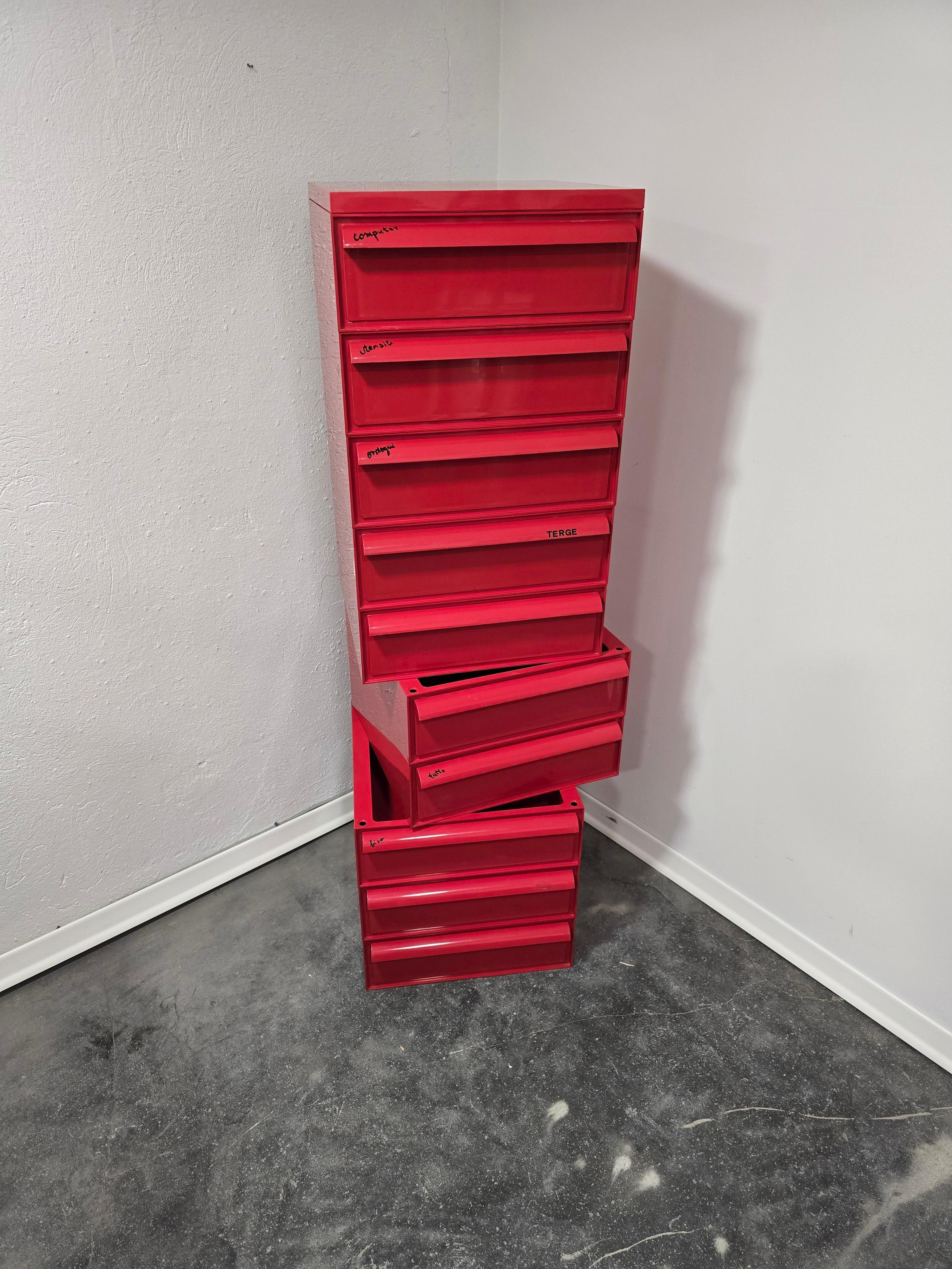 Cassettiere Kartell di Simon Fussel 1970s in vendita 5
