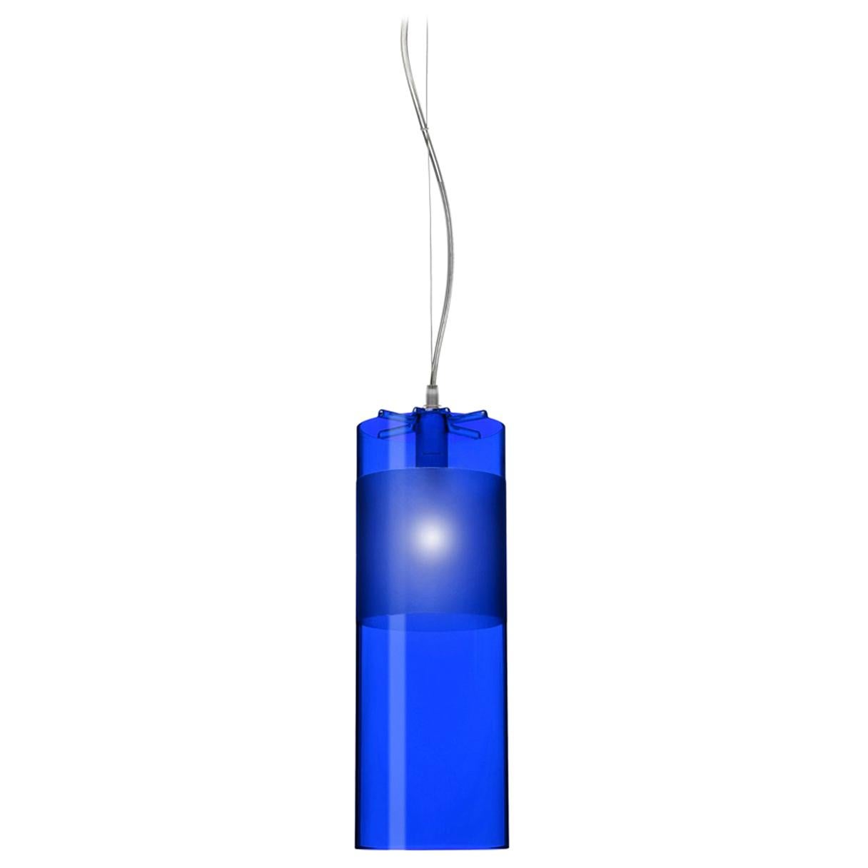 Kartell Easy Pendant Light in Blue by Ferruccio Laviani For Sale