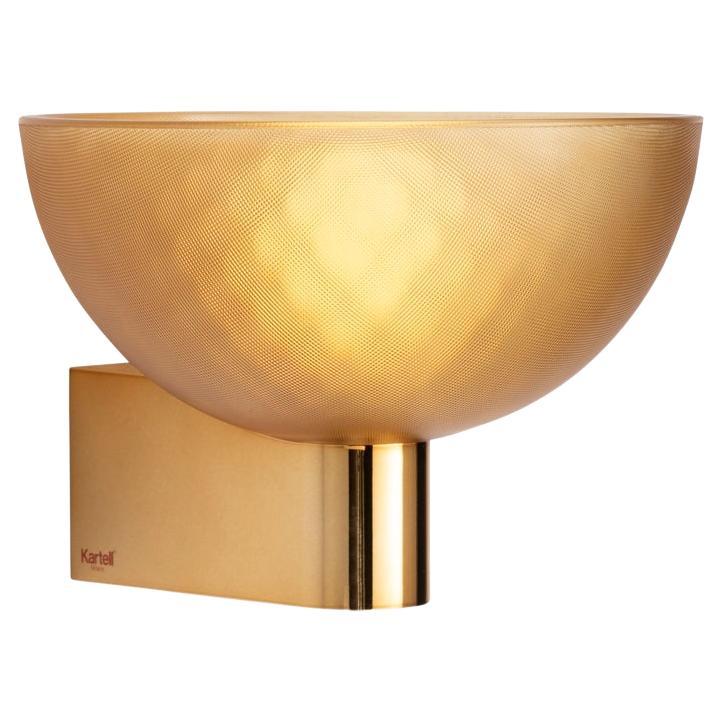 Kartell Fata Wall Sconce in Amber by Piero Lissoni For Sale