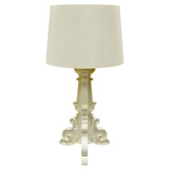 Kartell Ferruccio Laviani Bourgie White Baroque Table Lamp with Shade