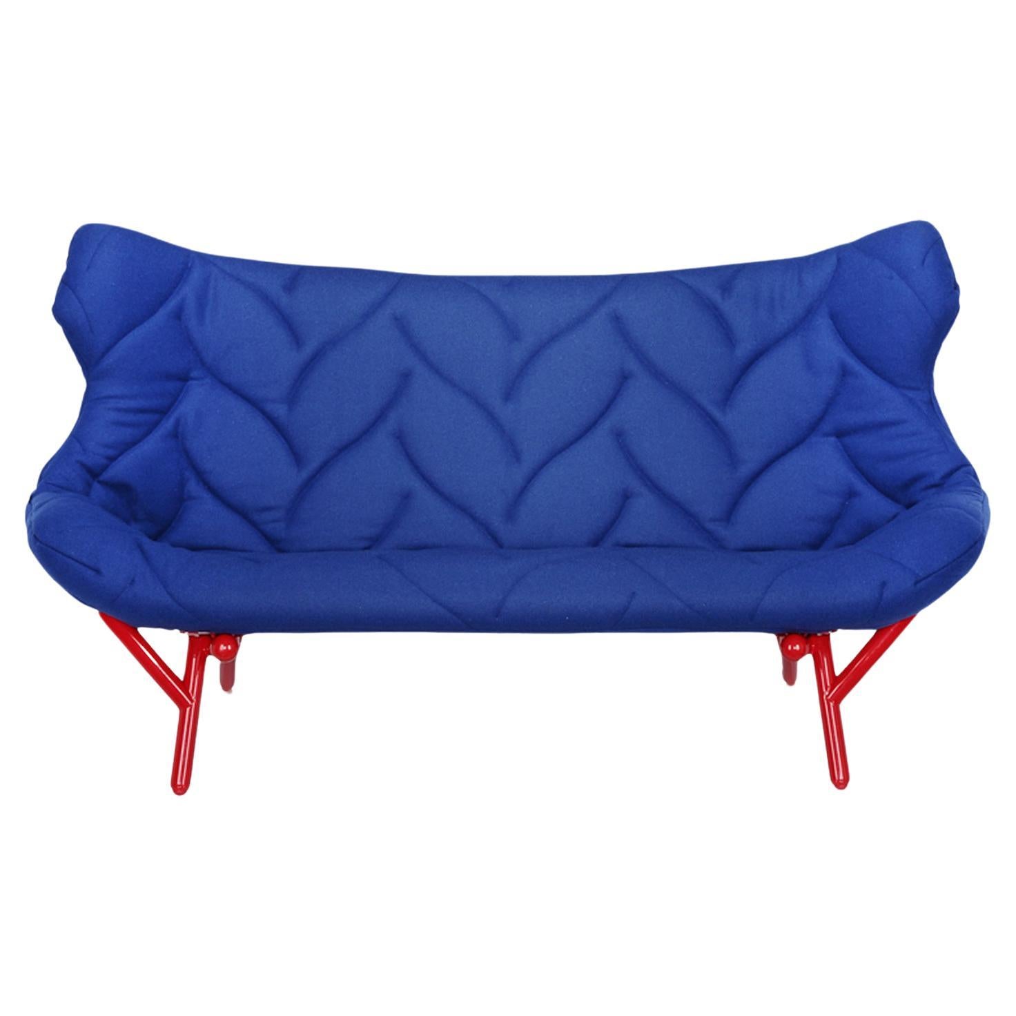 Kartell Foliage Sofa Teal by Patricia Urquiola For Sale