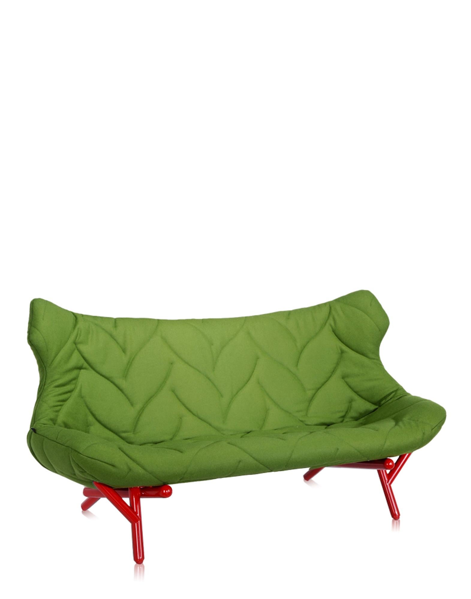 Foliage collection is a family of soft chairs. The key players are a two-seater sofa and an armchair, that seem to have grown 