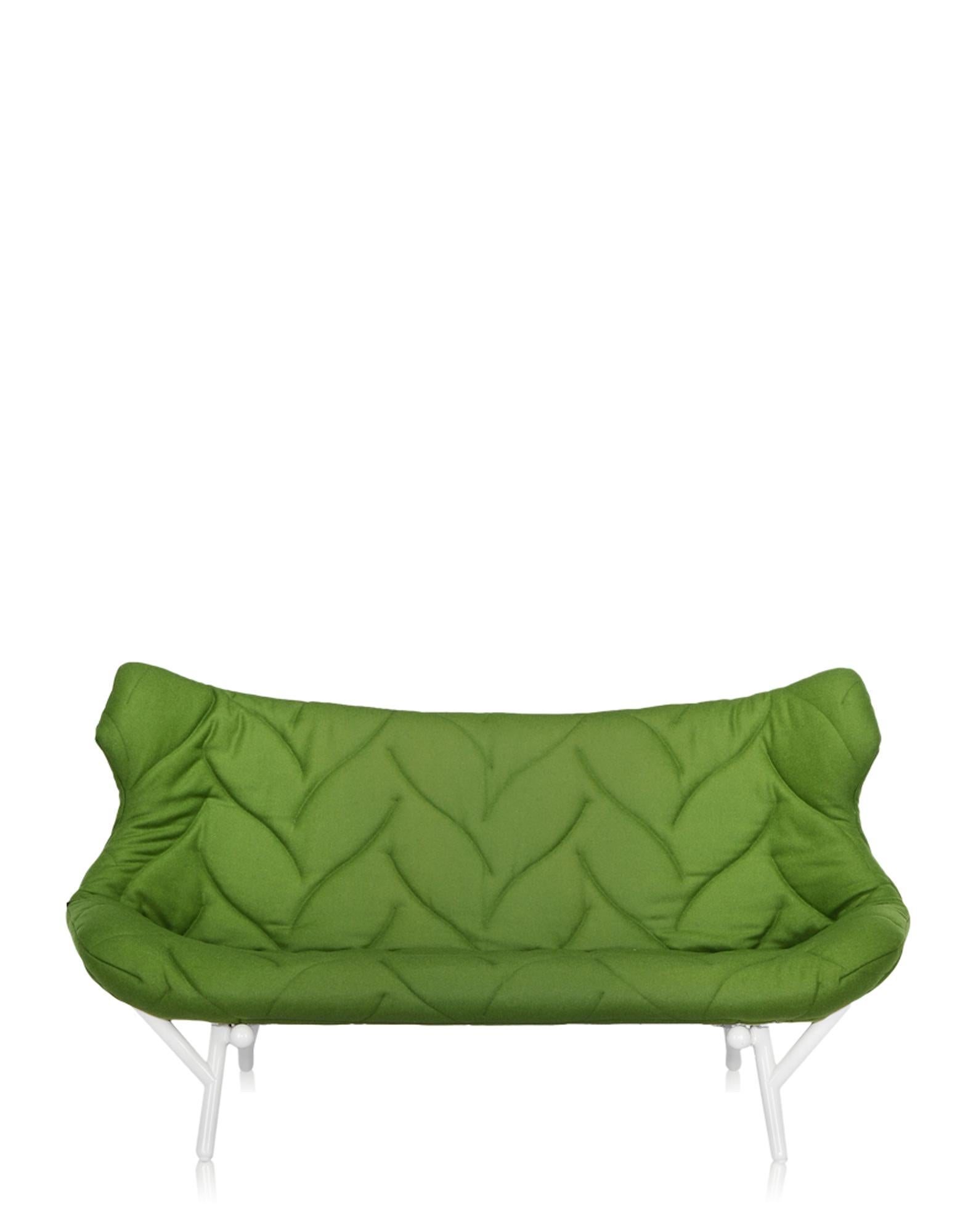 Modern Kartell Foliage Sofa Trevira Green by Patricia Urquiola  For Sale
