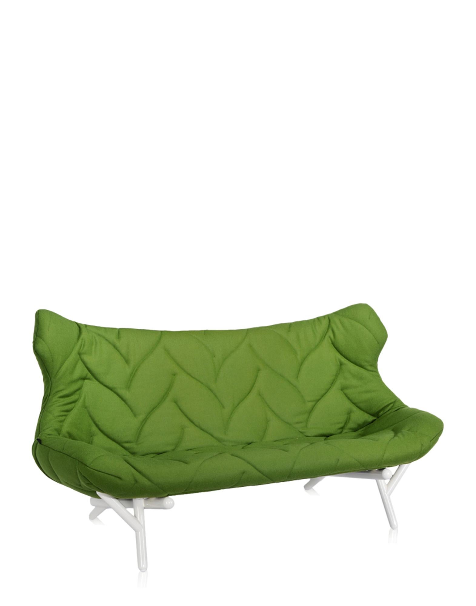 Italian Kartell Foliage Sofa Trevira Green by Patricia Urquiola  For Sale