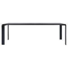 Kartell Four Table Soft Touch in Black/Black by Ferruccio Laviani