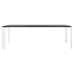 Kartell Four Table Soft Touch in Black/White by Ferruccio Laviani