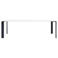 Kartell Four Table Soft Touch in White / Black by Ferruccio Laviani