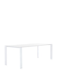 Kartell Four Table Soft Touch in White by Ferruccio Laviani