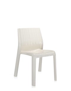 Kartell Frilly Chair in Glossy White by Patricia Urquiola