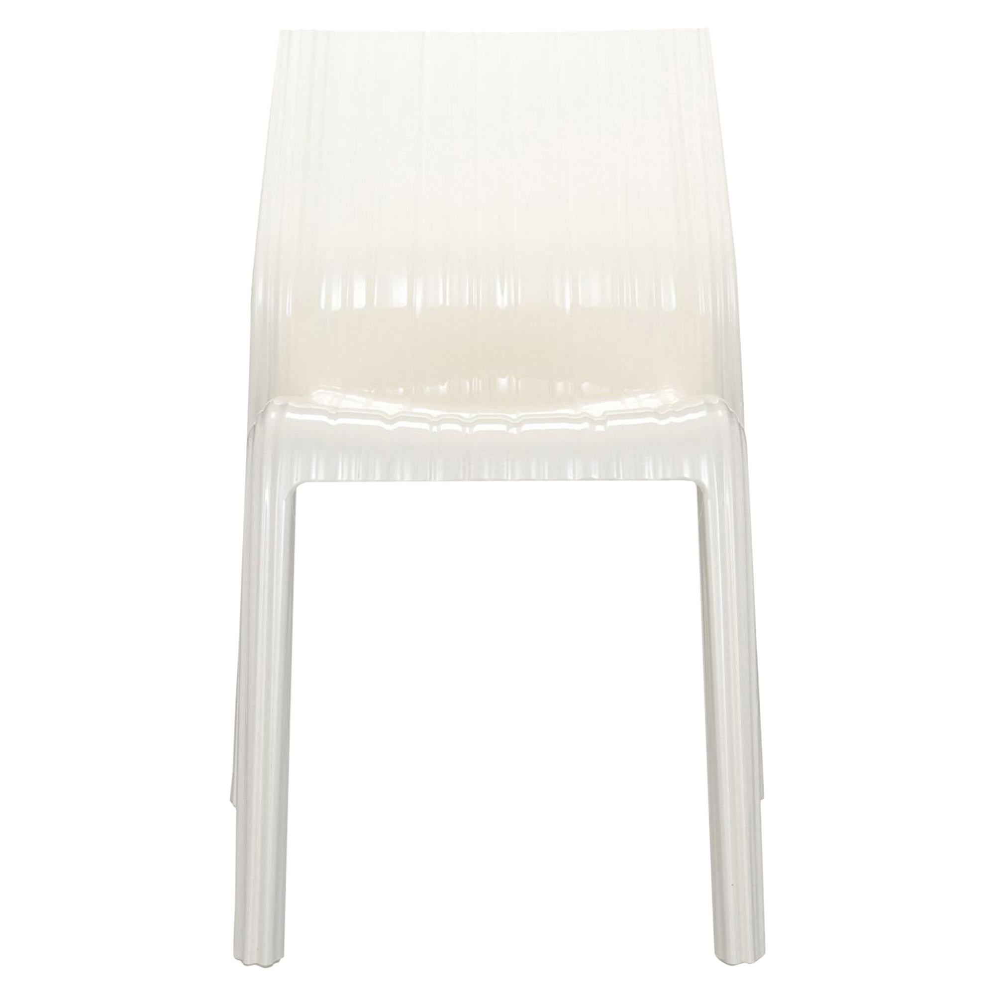 Kartell Frilly Chair in Glossy White by Patricia Urquiola
