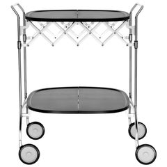 Vintage Kartell Gastone Trolley in Black by Antonio Citterio & Oliver Löw