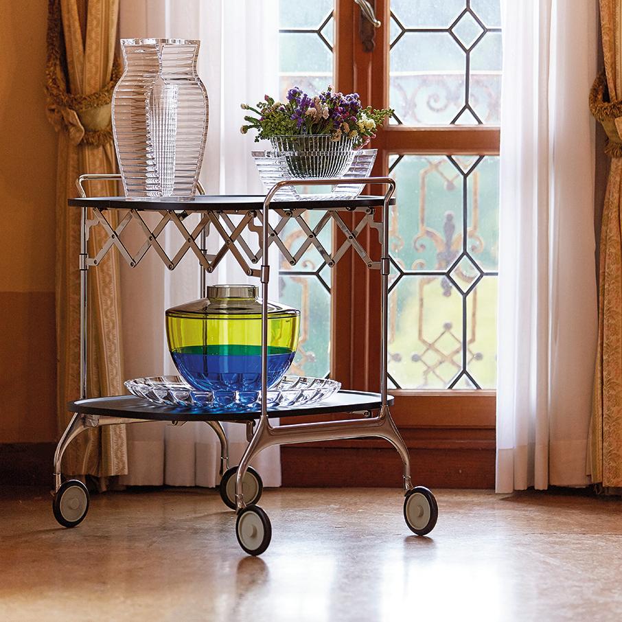 Italian Kartell Gastone Trolley in White by Antonio Citterio & Oliver Löw For Sale