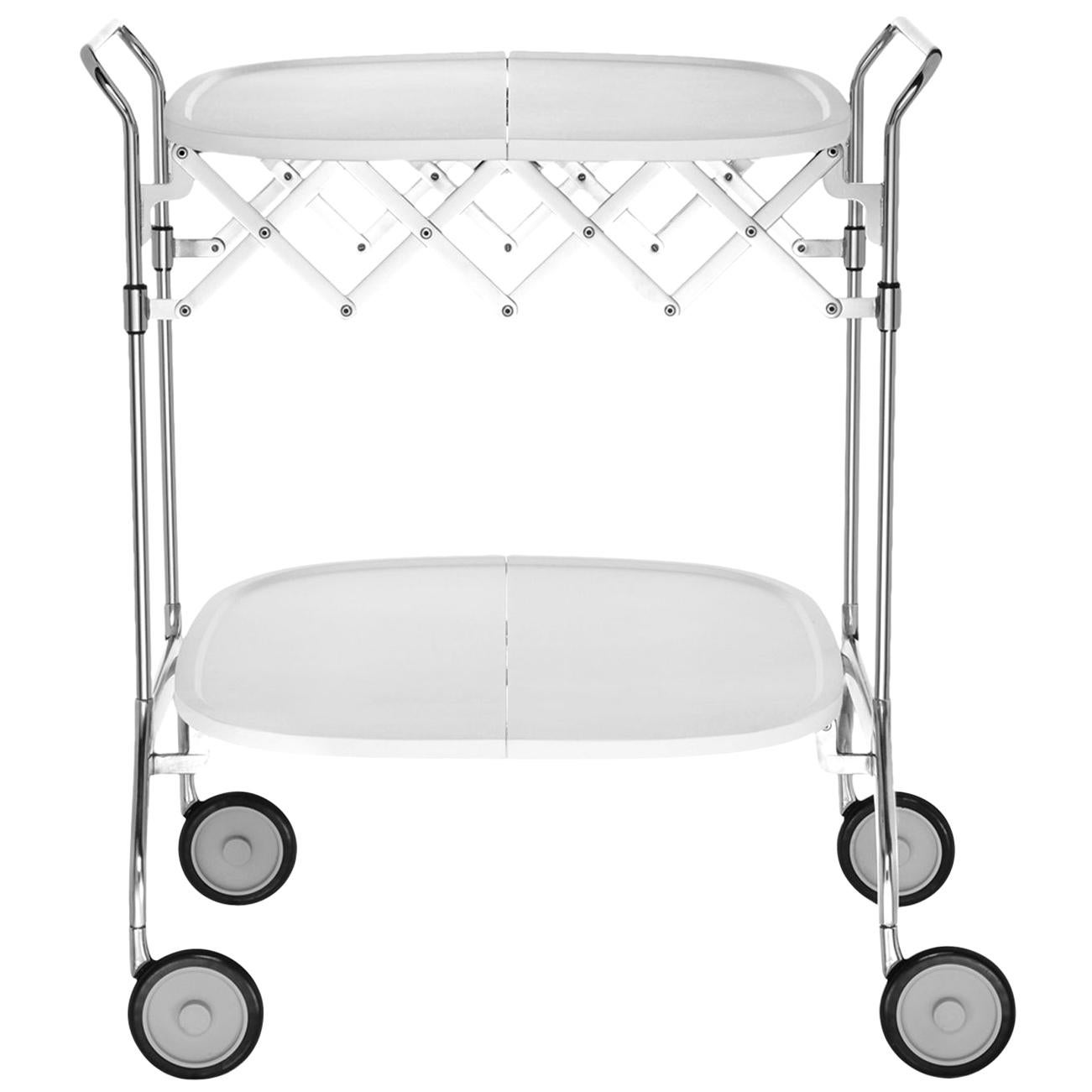 Kartell Gastone Trolley in White by Antonio Citterio & Oliver Löw For Sale