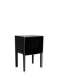 Kartell Ghost Buster Nightstand in Black by Philippe Starck & Eugeni Quitllet