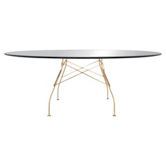 Kartell Glossy Table in Gold/Black by Antonio Citterio