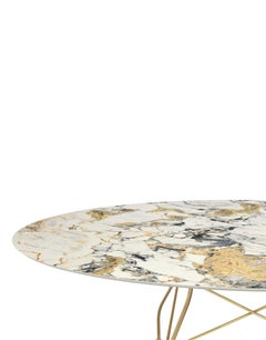 Kartell Glossy Table in Symphonie Marble by Antonio Citterio