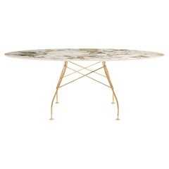 Kartell Glossy Table in Symphonie Marble by Antonio Citterio
