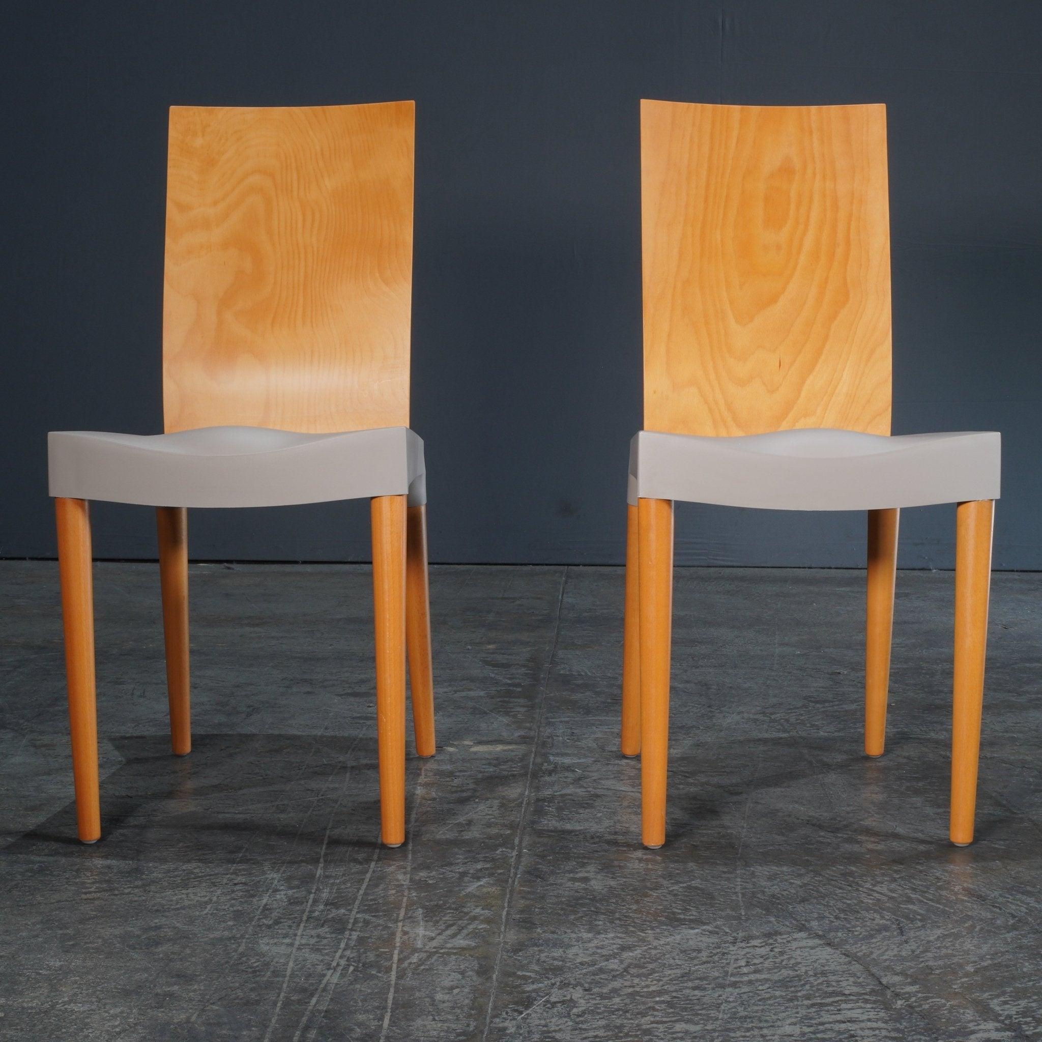 Modern Kartell Grey Miss Trip Dining Chair by Philippe Starck For Sale