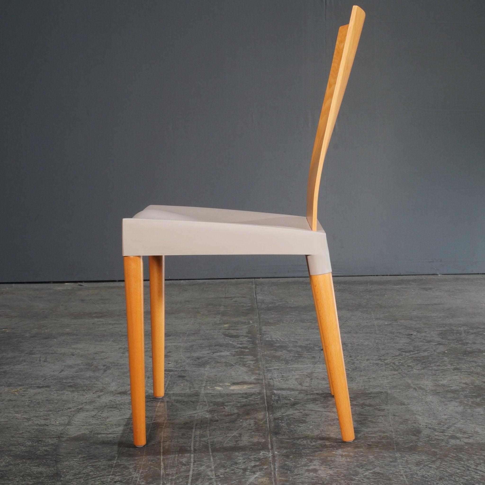20th Century Kartell Grey Miss Trip Dining Chair by Philippe Starck For Sale