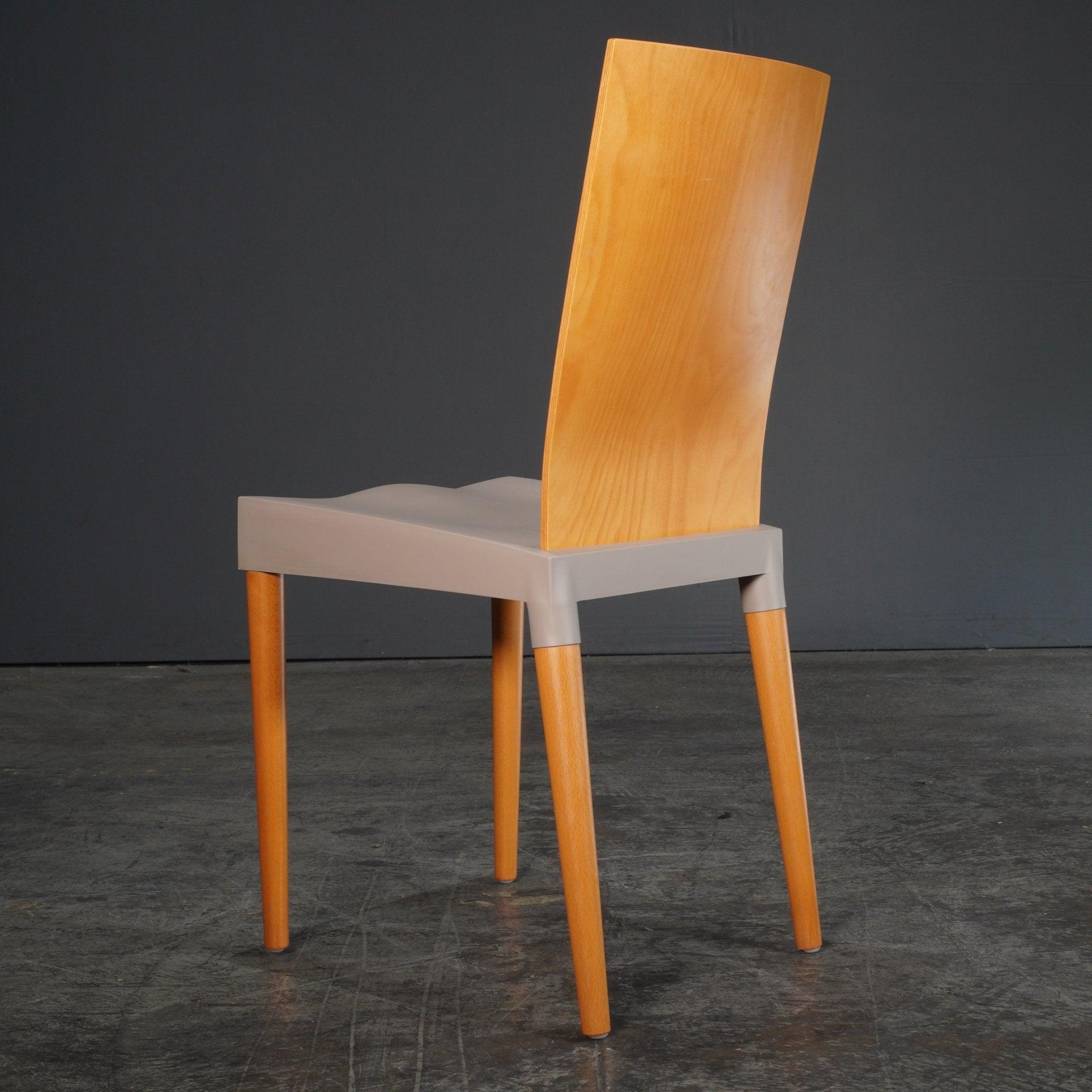 Plastic Kartell Grey Miss Trip Dining Chair by Philippe Starck For Sale