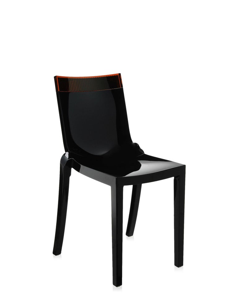 Ensemble de 2 chaises Kartell découpées en noir de Philippe Starck avec  quitllet Eugène Quitllet En vente sur 1stDibs