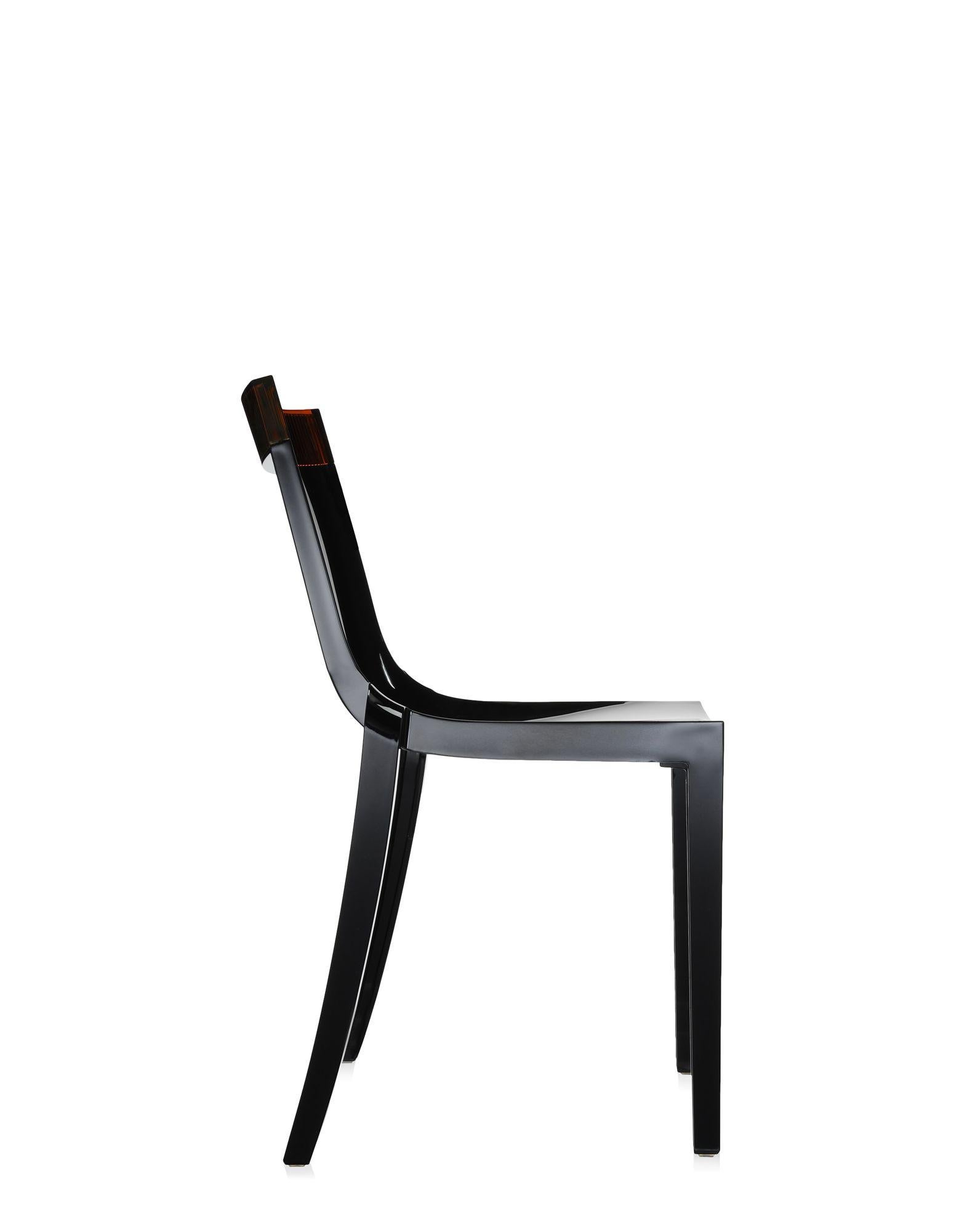 Moderno Set di 2 sedie Kartell Hi-Cut in nero di Philippe Starck con Eugeni Quitllet in vendita